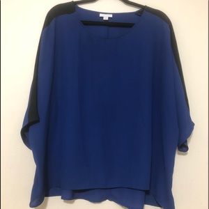 Blue long sleeve blouse
